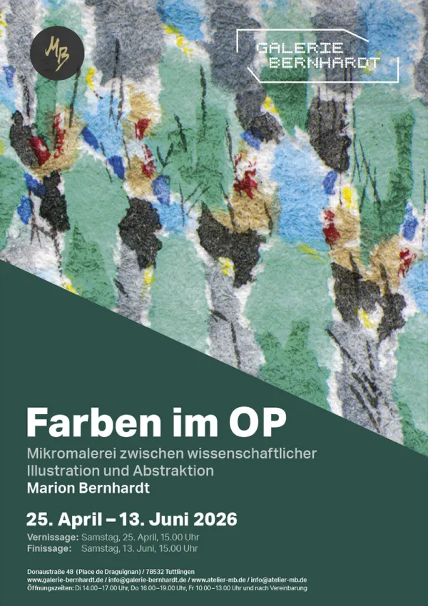 Plakat der Ausstellung Farben im OP